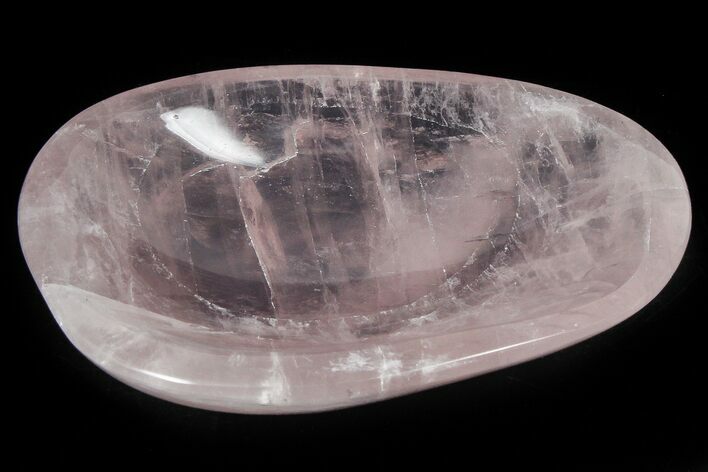 Polished Rose Quartz Dish #365166